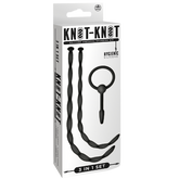 Knot Knot Twist Silicone Urethral Sounding Kit Black Urethral Sounds